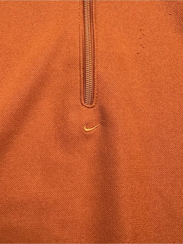 Nike Women's Burnt Orange Half-Zip Pullover Nike Golf Size Small - Image 5