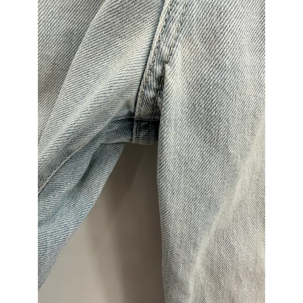 7 For All‎ Mankind Easy Straight Button Fly Light Wash Blue Jeans Womens Size 25 - Image 6