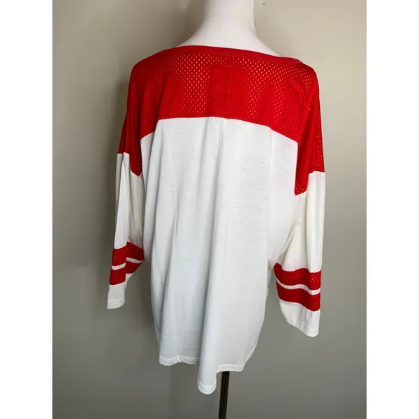 National Football League Kansas City Chiefs Red Gold Glitter Jersey Top Size Medium - Image 2