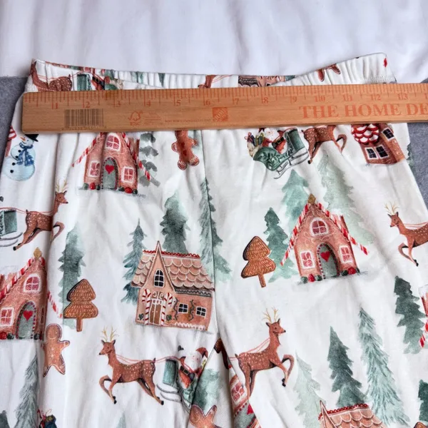 Pottery Barn Kids Holiday Gingerbread Organic Cotton Pajama Set Adult S and L - Image 10