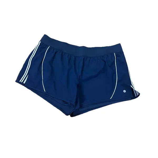 Avia Womens Size 2xl Blue Elastic Waistband‎ Biker Liner Running Shorts - Image 2