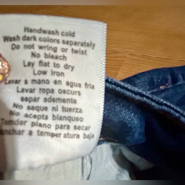 NWOT plus ladies Judy Blue distressed dark wash denim skinny boyfriend fit 15/32 - Image 7