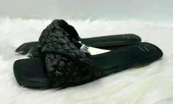 A New Day Nicolette Black Sandals Size 9.5 - Image 6