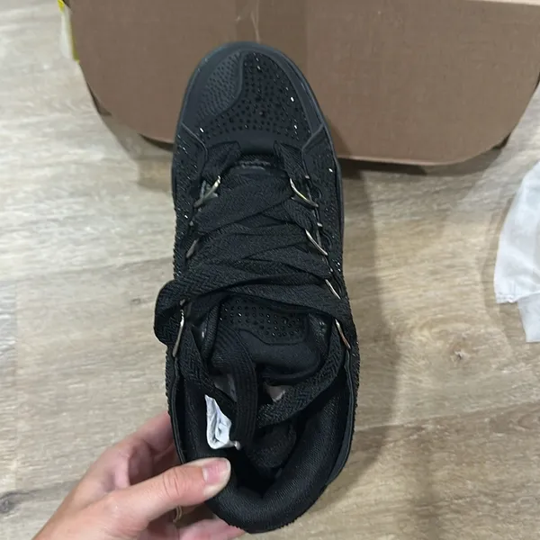 Black Studded Sneakers - size 9 fashion sneakers - Image 2
