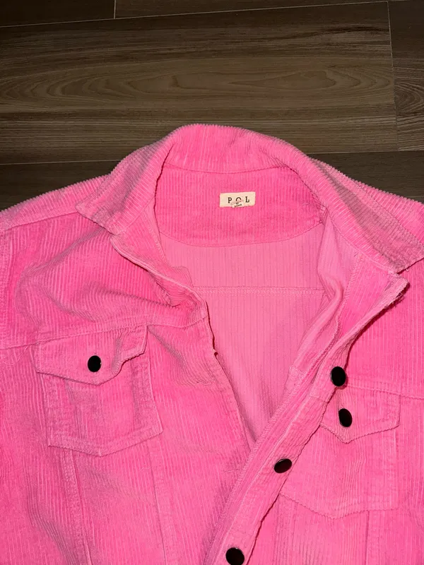 Pink corduroy jacket pol - Image 2