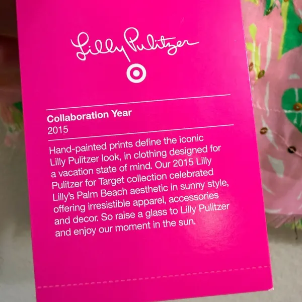 Lilly Pulitzer x Target 20th Anniversary Flamingo Scarf Sequin OS Sarong Coverup - Image 6