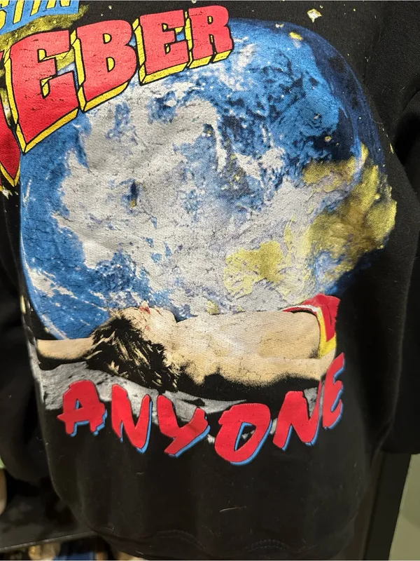 Justin Bieber “Anyone” Official Merchandise Crewneck Sweatshirt – Size XS - Image 3