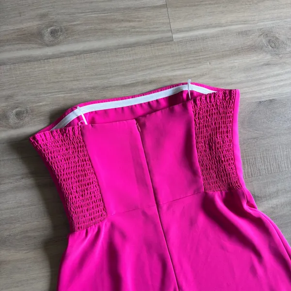 Amanda Uprichard Mandy Midi Dress Women Size Medium Hot Pink - Image 8