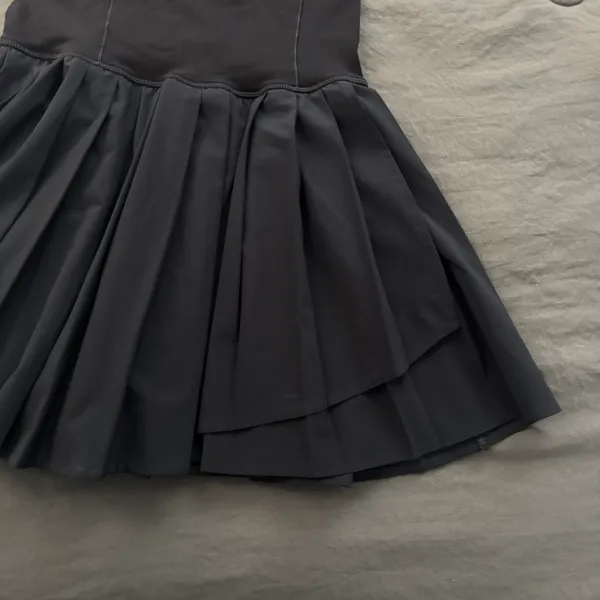 Aerie Offline Black Pleated Tennis Dress - Image 6