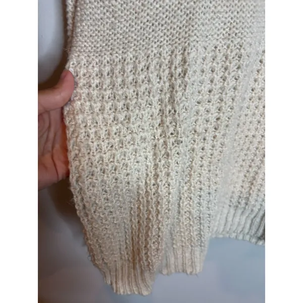 American Eagle cream marled sweater - Image 2