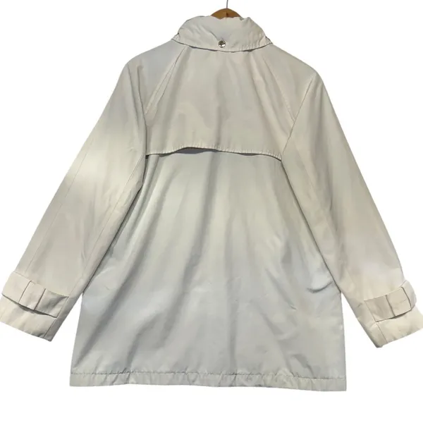 Kate Spade New York Hooded Barn Rain Jacket Cream Ivory Luxury Girly Small‎ - Image 10