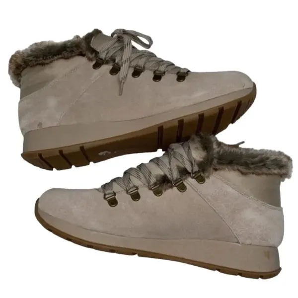 Baretrap Dreams Light Beige Leather Wedge Bootie(10M) - Image 3