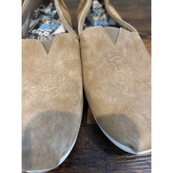 TOMS STAR WARS Nubuck Chewbacca Embossed Men's or Women's Classics 8.5 Ortholite - Image 2