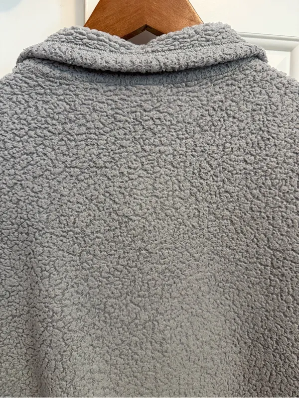 Patagonia Los Gatos Fleece 1/4 zip Pullover Salt Gray size Large - Image 7