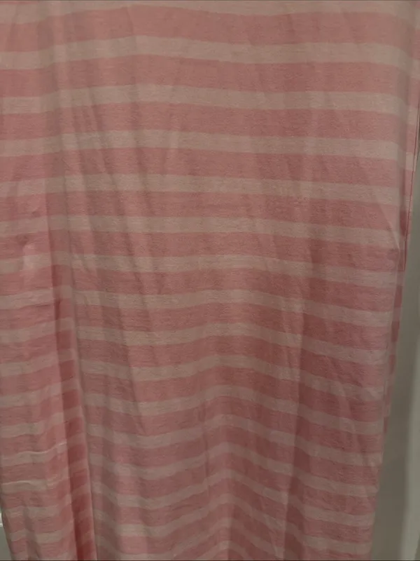 J. Crew Pink‎ Striped Short-Sleeve Midi Dress small - Image 3