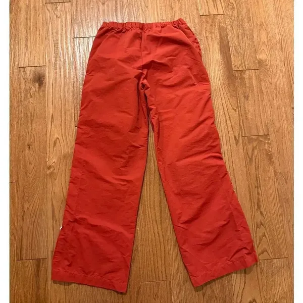Cali 1850 orange side striped track pants wide leg size small - Image 6