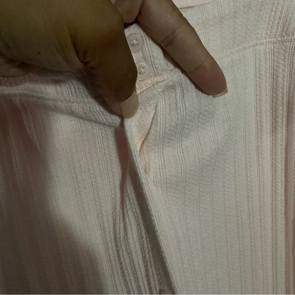 New Loft Oversized Square Neck Pink Top Long‎ Sleeve Small Spring Minimalist - Image 7