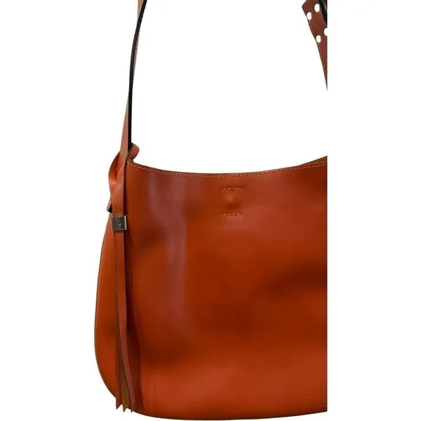 Gianni Chiarini Italian Leather Cognac Crossbody Bag Artisan Crafted Purse - Image 3