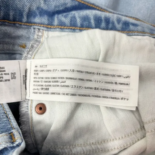 Abercrombie & Fitch The Baggy Low Rise Light Blue Jeans‎ Size 29/8R - Image 9