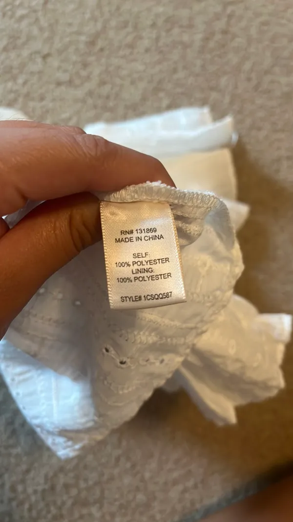 White crop top with ruffles for summer TJ Maxx  - Image 4