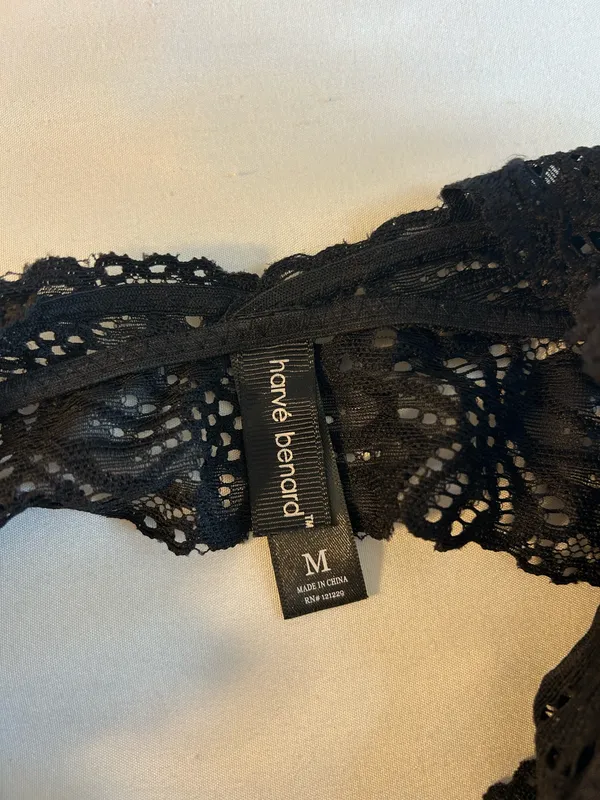 Harve Bernard Black Lace Bralette - Image 4