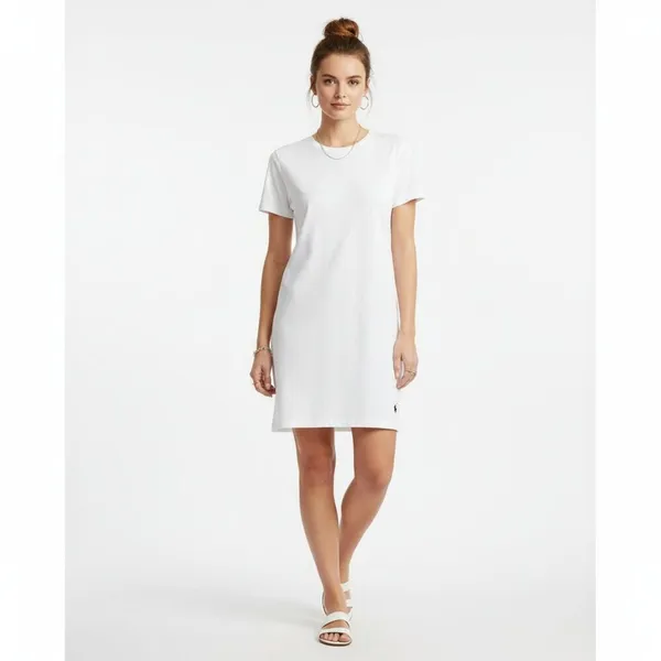 Ralph Lauren Polo White Short Sleeve Long Tee T Shirt Top L - Image 6