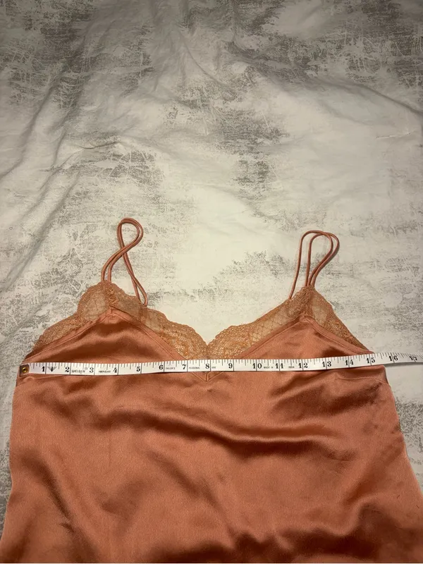 Abercrombie & Fitch Lace-Trim Cami in Terracotta - Image 9