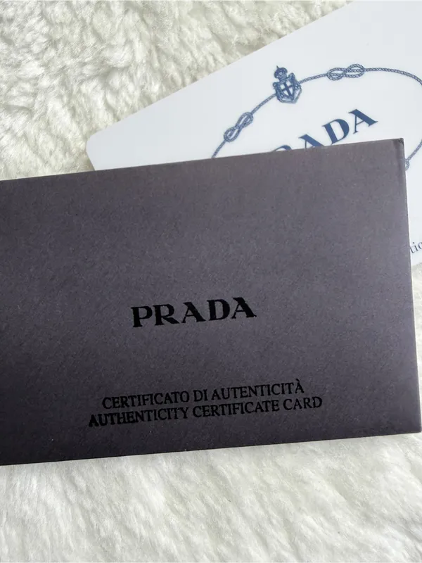 Prada Black Saffiano Leather ID Badge Holder - Image 8