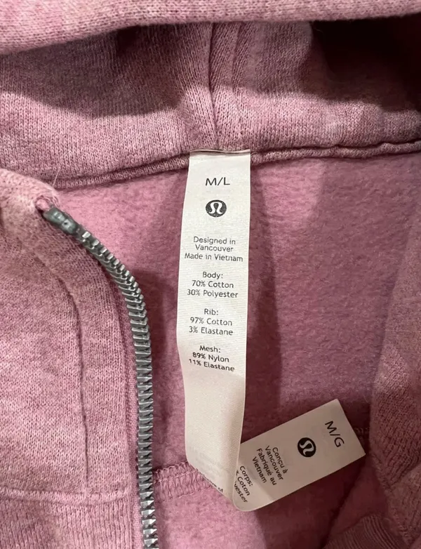 Lululemon Scuba Hoodie Half-Zip M/L - Image 3