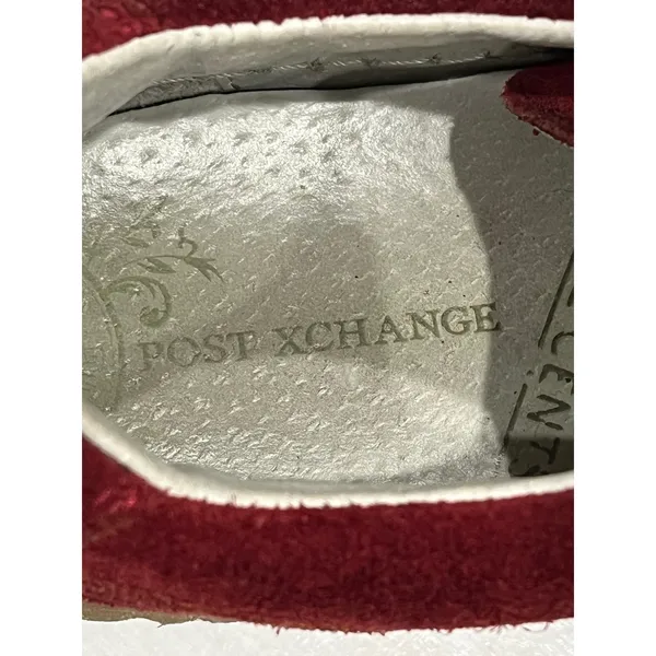 Post Xchange Suede‎ Sneakers Casual Shoes Gum Soles Red Size 38 - Image 5