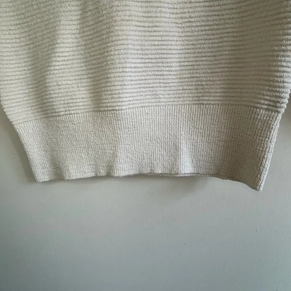 Madewell Women's Cream Crew Neck Long Sleeves Pullover Sweater Size XS‎ - Image 12