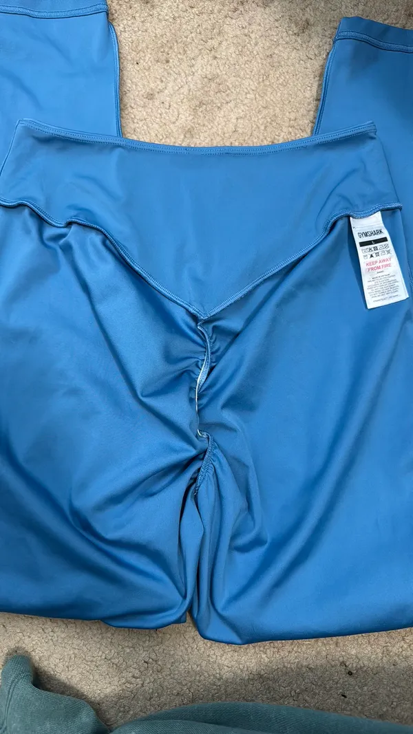 Gymshark Power Leggings Coastal Blue Original - Image 5