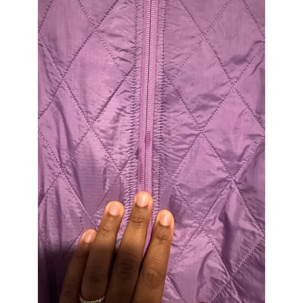L.L.Bean Women’s Quilted‎ Fleece Lined Vest Purple Lilac Size L Warm Outdoor - Image 6
