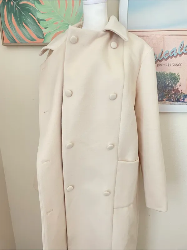 Song Of Style Louisa Coat Jacket in Ivory Cream Size Large New Revolve - Image 7