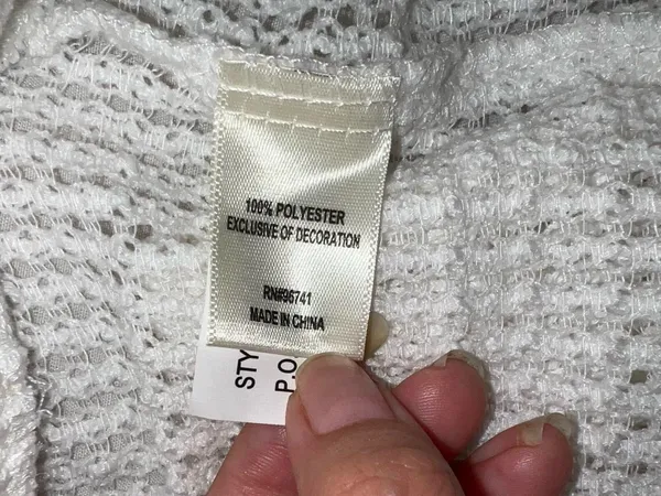 Self Esteem white crotchet pants. - Image 6
