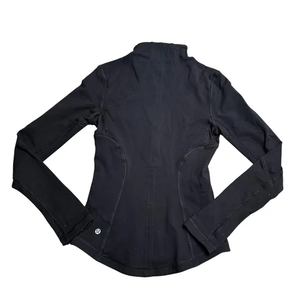 Lululemon Define Jacket Women‎ 4 Black Excellent Luon Full Zip Yoga Layer - Image 3