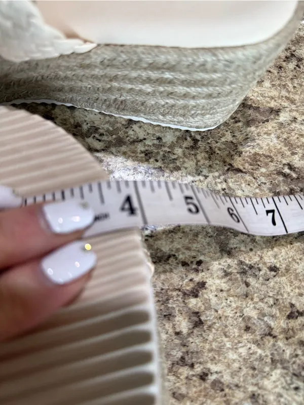 Woven Cream Platform Sandals for Women - Elevated Casual Style - Image 4