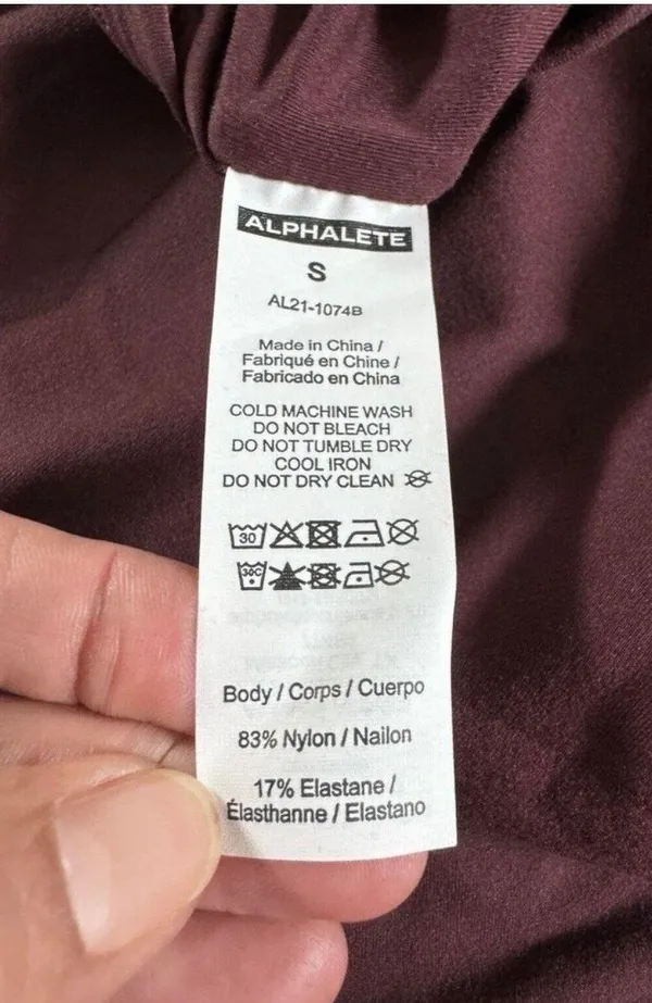 Alphalete NEW Ultrasoft Allure Dress - Wine , Size Small - Image 5