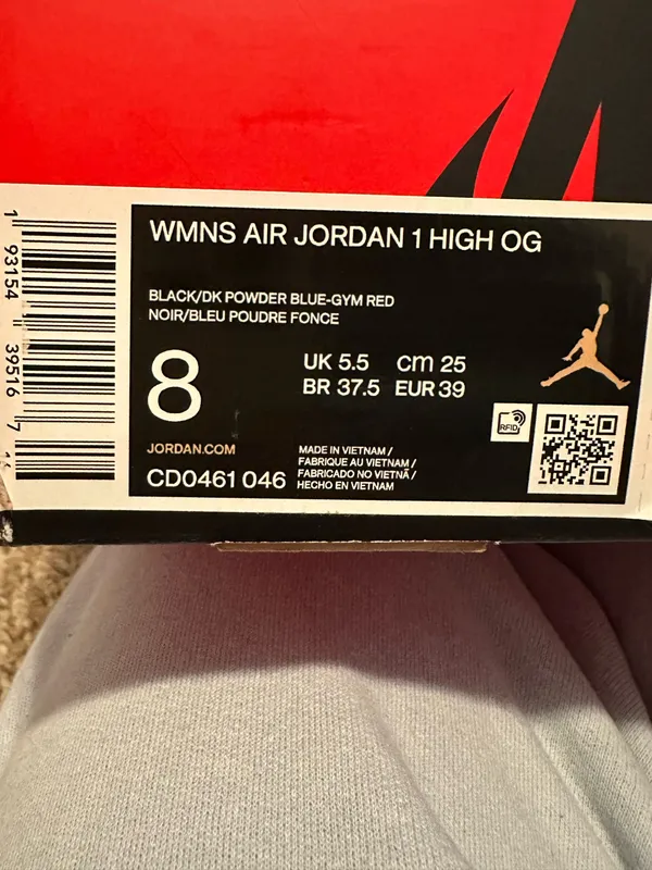 Nike Jordan Wmns Air Jordan 1 High OG 'NC to Chi' - Image 9