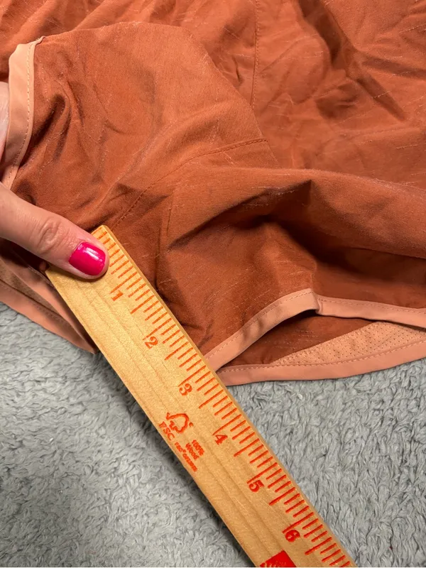 Nike Women's Rust Orange Running Shorts small - Image 13