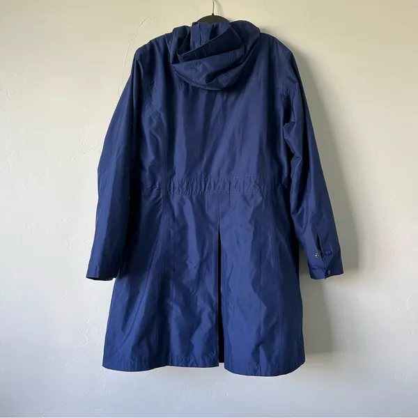 L.L. Bean H2OFF Raincoat PrimaLoft Lined Blue Size XL Windproof Waterproof - Image 14