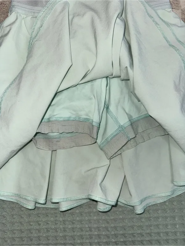 Lululemon Court Rival High-Rise Skirt Long Mint Moment Green Skater Skirt Size 0 - Image 5
