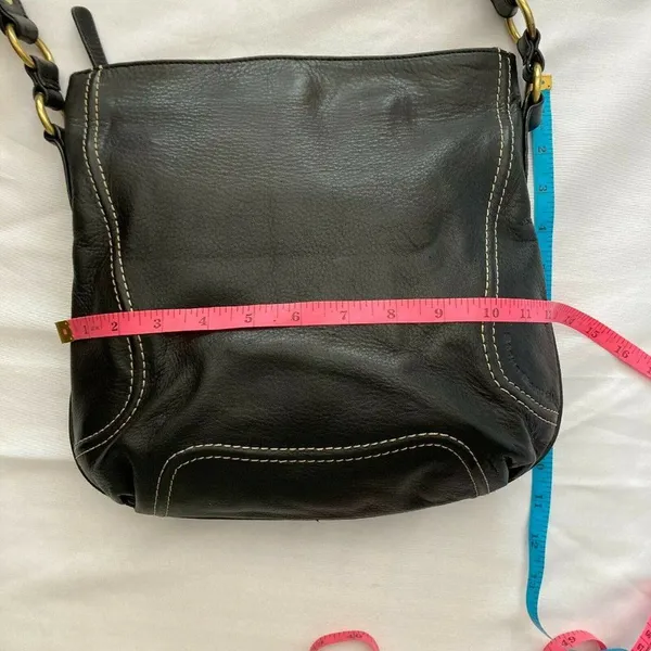 Stone Mountain Pebbled‎ Leather Adjustable Shoulder Black - Image 2