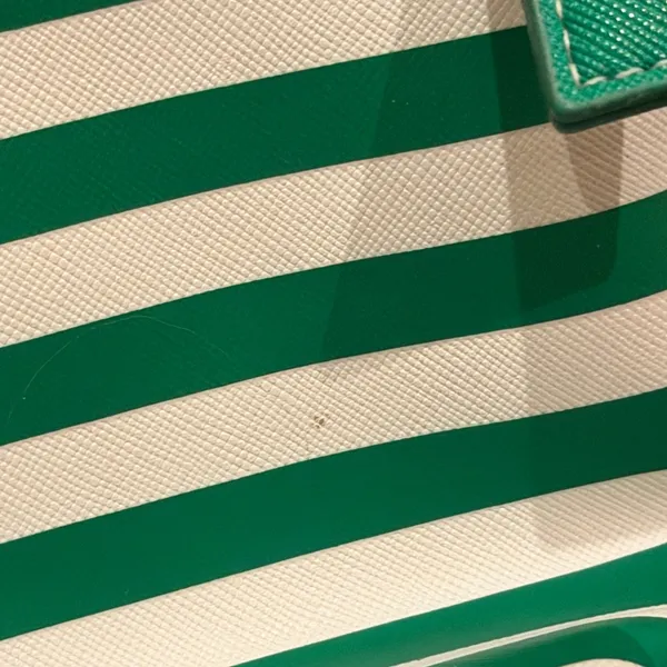 Mario Badescu Emerald Green and White Striped Pouch - Image 4