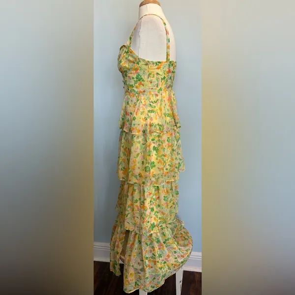 Revolve ASTR the label MidSummer Dress chiffon fabric with tiered hem size M NWT - Image 6