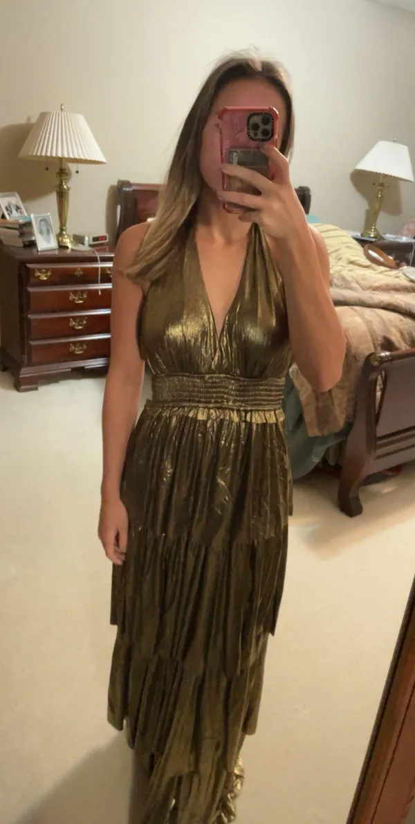 Gold formal gown - Image 2