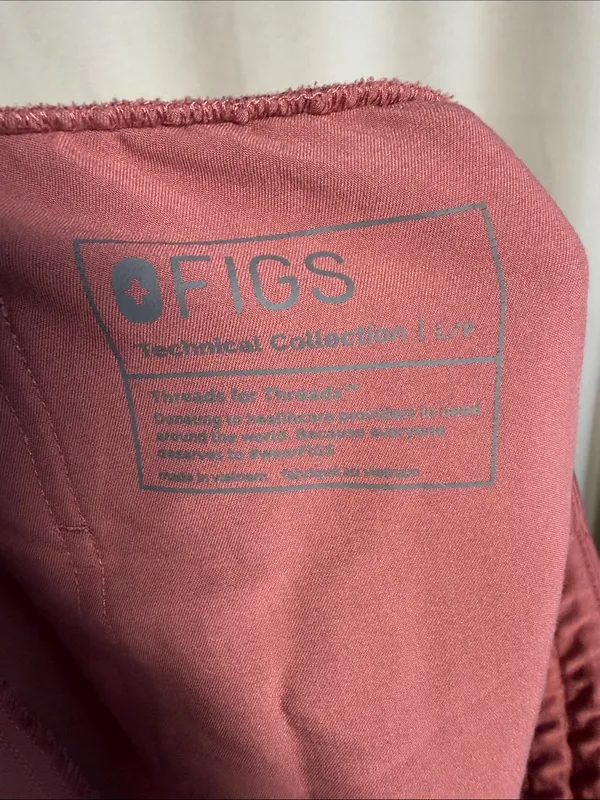 Figs Zamora‎ Jogger Scrub Pants Mauve Pink Large Petite - Image 3