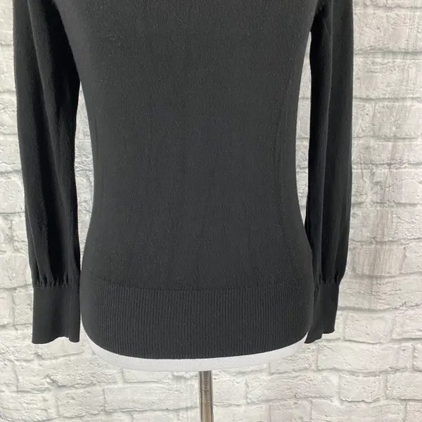 women M Crewneck Longsleeve classic sweater black - Image 2