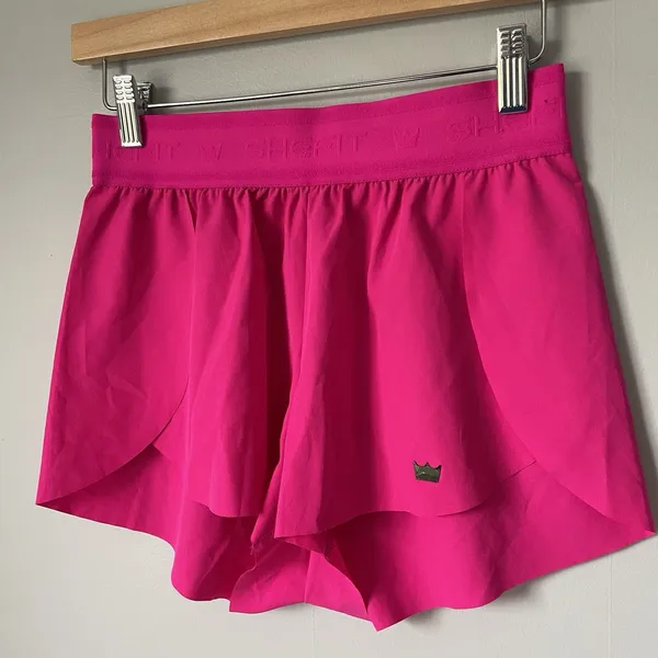 SHEFIT Athletic Athleisure Running Workout Shorts Hot Pink Women's Size Small - Image 3