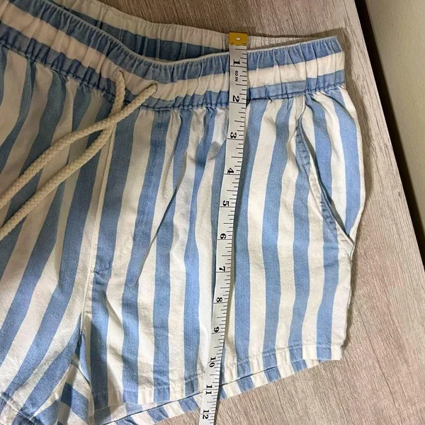Aerie Chambray Stripe Shorts Size XS - Image 7